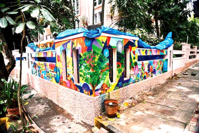 Former engineer transforms into an artist, depicting the spirit of Koramangala through his artwork