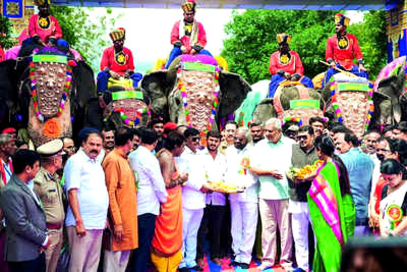 Gajapayana kicks off the Mysuru Dasara festivities